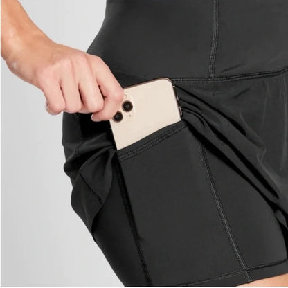 Athleta Run With It Skort in Black