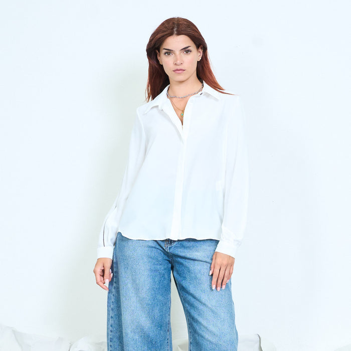 Contrast stripe long-sleeve shirt wholesale