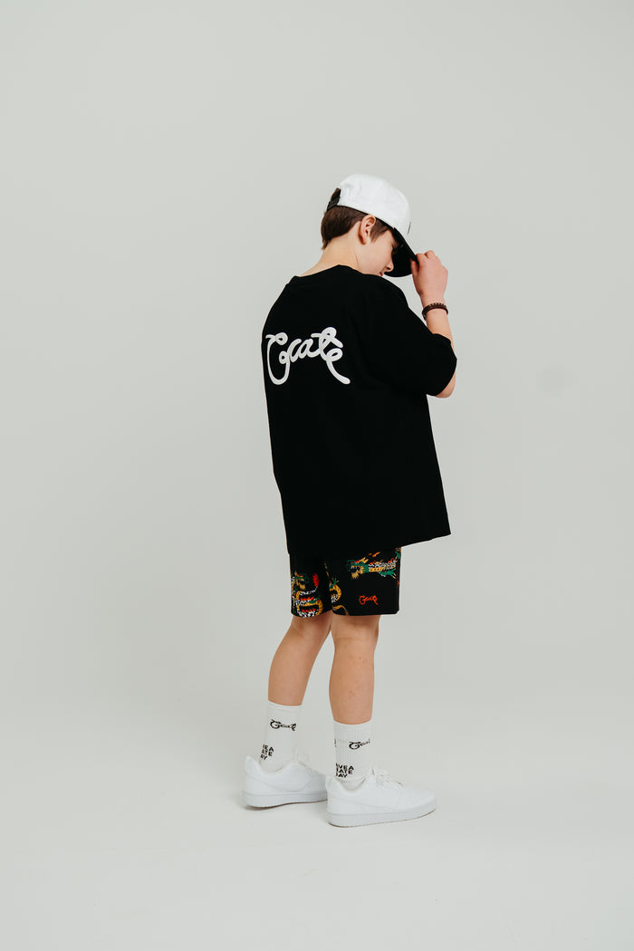 CRATE KIDS CHECK DRAGON SWIM SHORTS