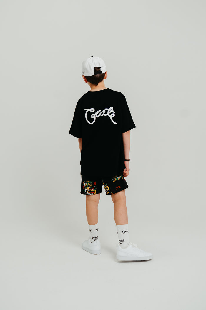 CRATE KIDS CHECK DRAGON SWIM SHORTS