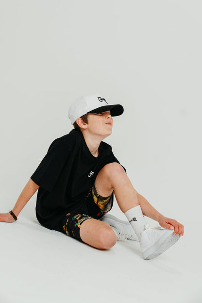 CRATE KIDS CHECK DRAGON SWIM SHORTS