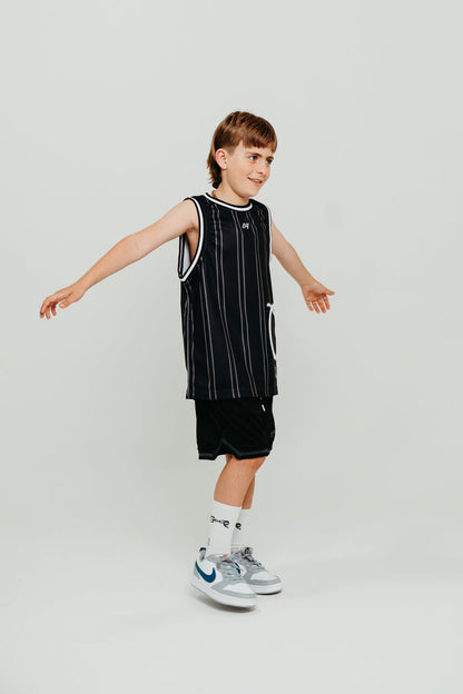 CRATE KIDS SIDE SCRIPT BASKETBALL SINGLET