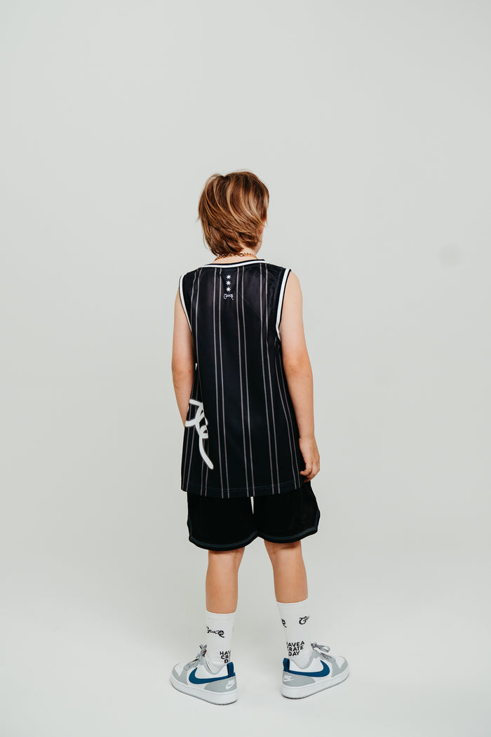 CRATE KIDS SIDE SCRIPT BASKETBALL SINGLET