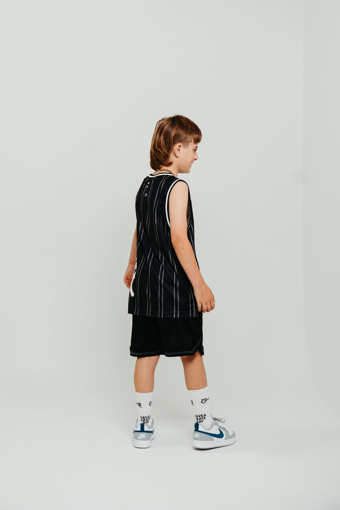 CRATE KIDS SIDE SCRIPT BASKETBALL SINGLET