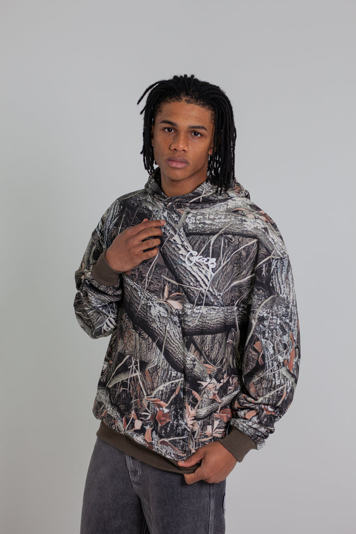 CRATE SCRIPTED BOX FIT HOODIE TREE CAMO