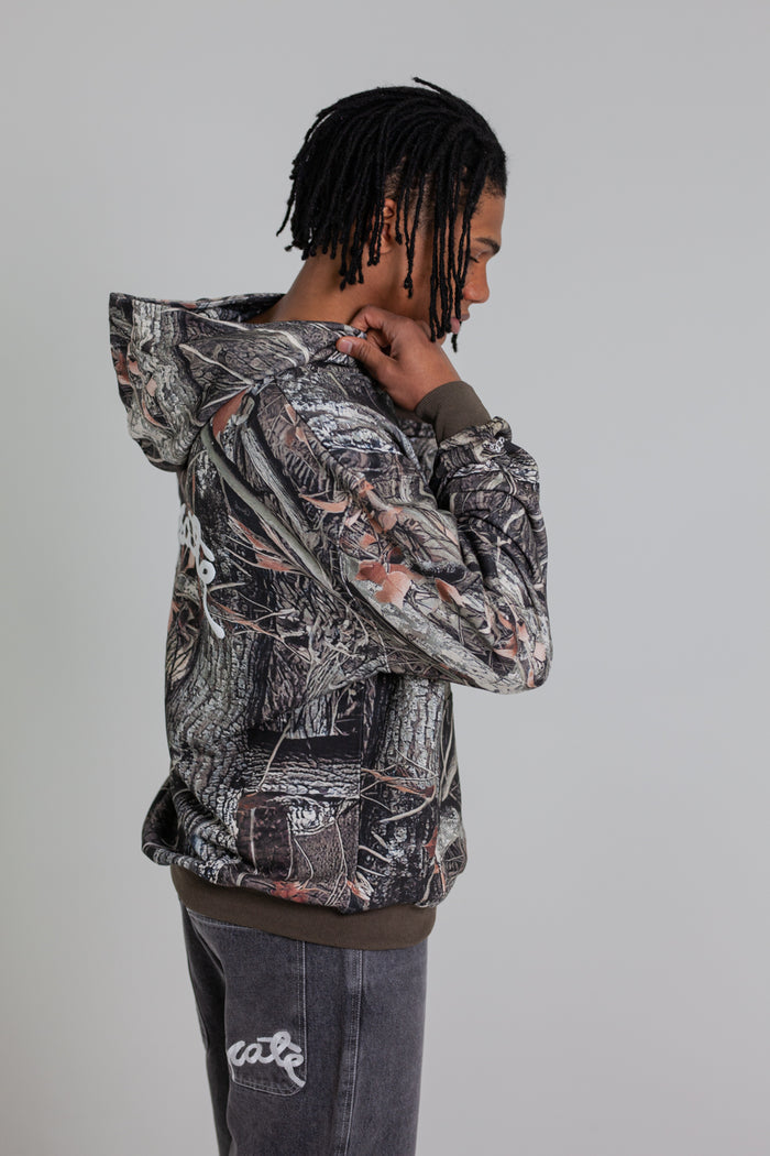 CRATE SCRIPTED BOX FIT HOODIE TREE CAMO