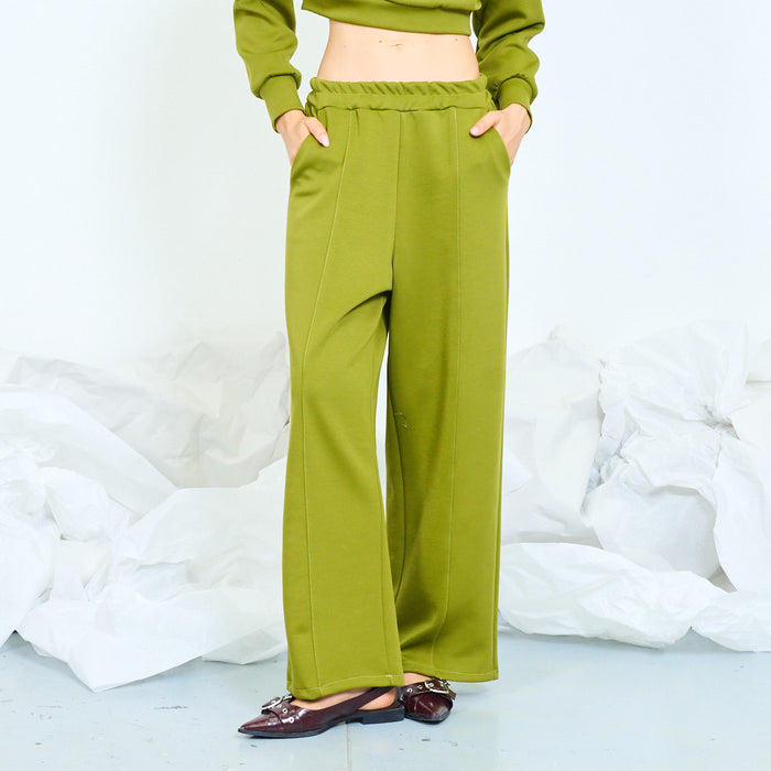 Cropped sweatshirt and wide-leg trousers set wholesale