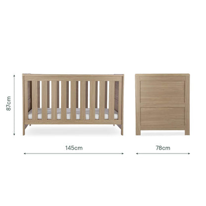 CuddleCo Burford Cot Bed - Oak
