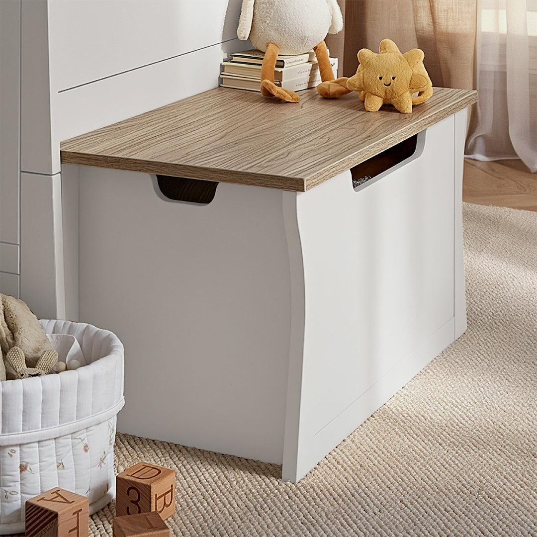 CuddleCo Clara Storage Box - White/Ash