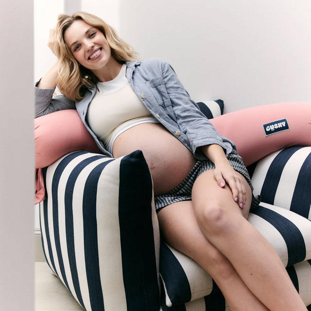 Cushy Puff Pregnancy Pillow Cover - Tickle Me Pink