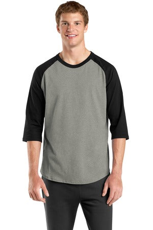 Sport Tek Heather Grey/Black / XS
