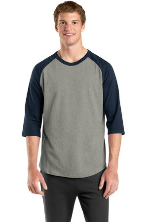 Sport Tek Heather Grey/Navy / XS