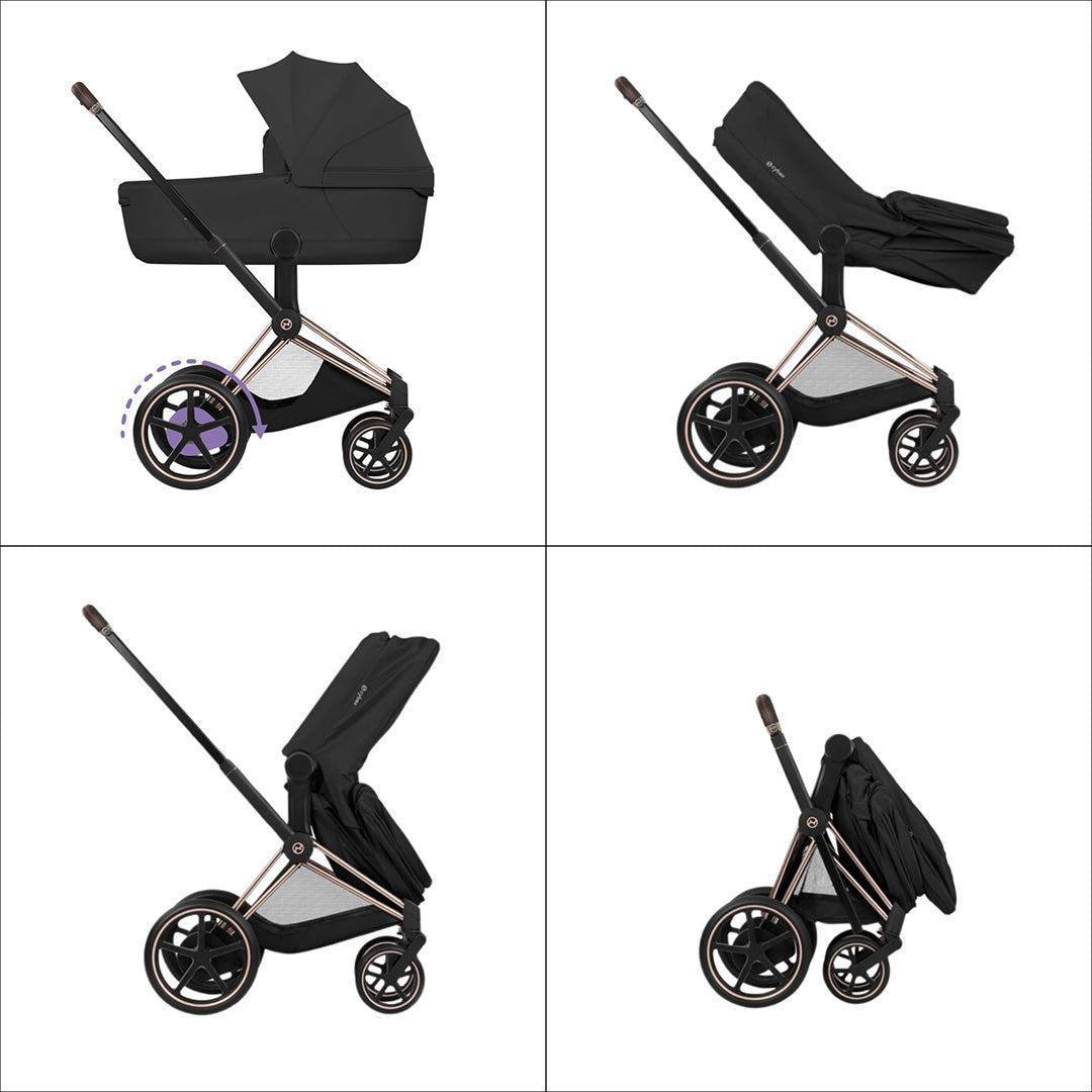 CYBEX Priam/e-Priam Carrycot - Sepia Black