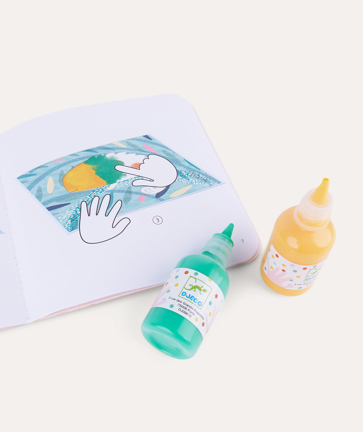 Djeco Easy Clean Painting Set Animals