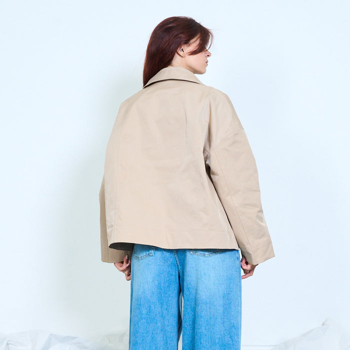 Double breasted cropped jacket wholesale