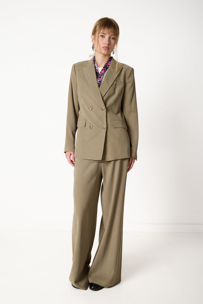 Double-breasted tailored blazer wholesale