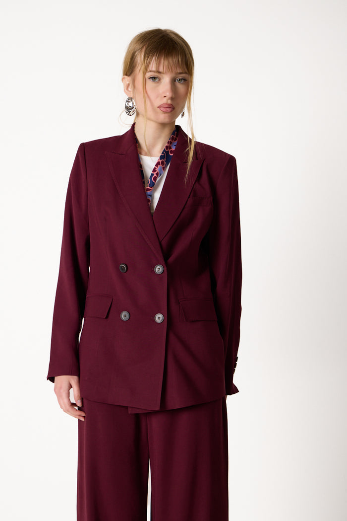 Double-breasted tailored blazer wholesale