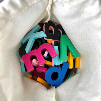 2" Uppercase + Lowercase Rainbow Adventure Magnetic Letters + Numbers -130pcs