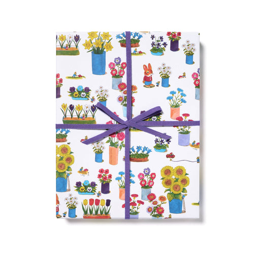Busytown Flowers wrapping paper (roll or sheet)