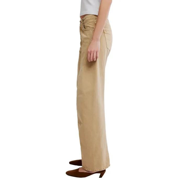 Free People Fable Twisted Seam Jeans in Oat Latte
