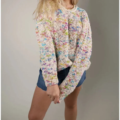 Free People Harlyn Pullover in Ivory Combo