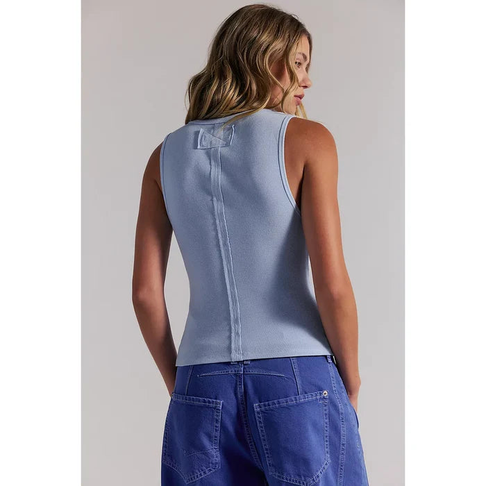 Free People Jamie Henley Tank in Dew Shine