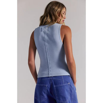 Free People Jamie Henley Tank in Dew Shine