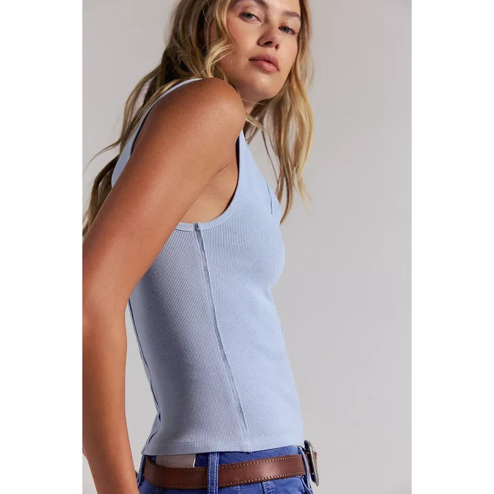 Free People Jamie Henley Tank in Dew Shine