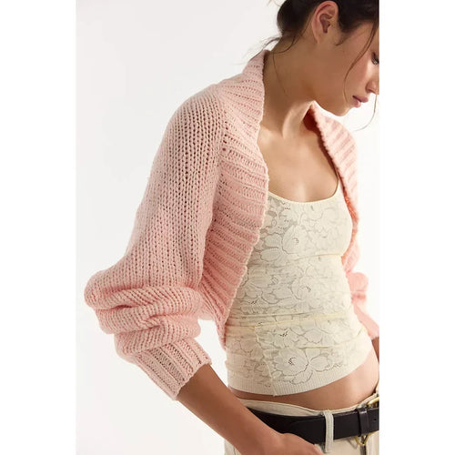 Free People Opal Shrug in Silver Peony