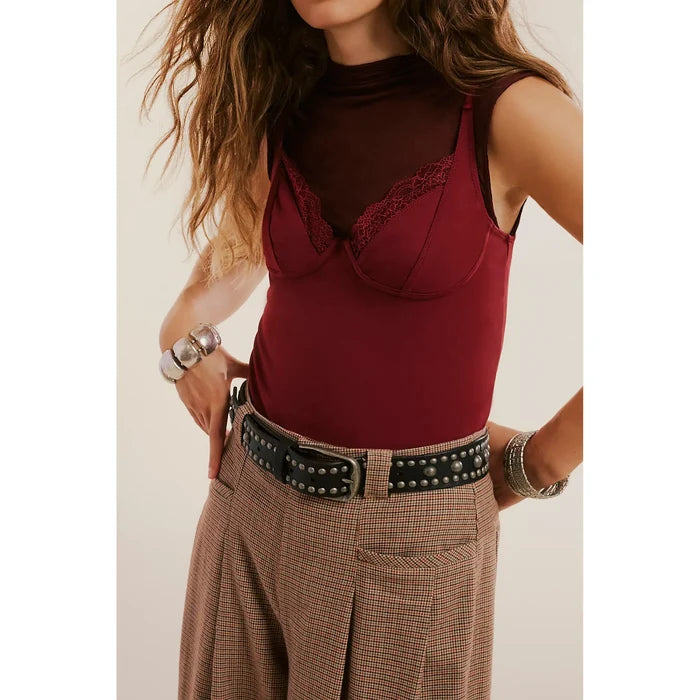 Free People We the Free Sola Stud Belt in Black