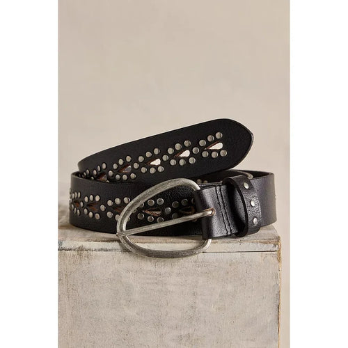 Free People WTF Preston Stud Belt in Black