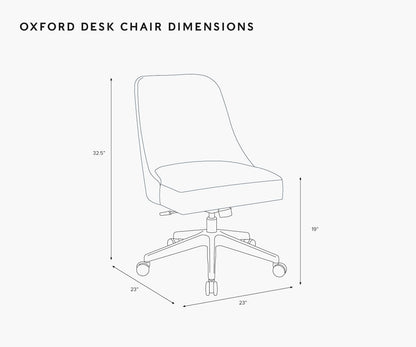 Oxford Desk Chair - Peacock