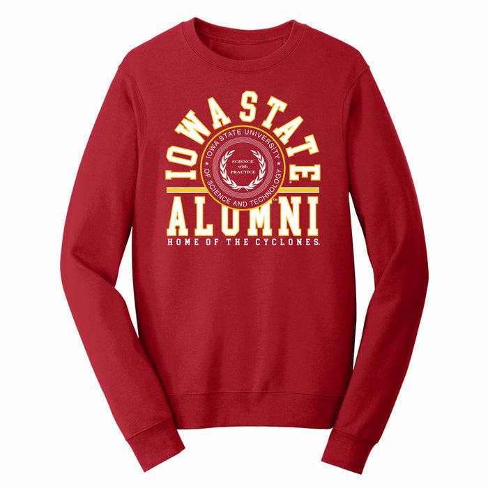 Iowa State Alumni Sweatshirt Red Arch Seal
