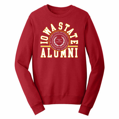 Iowa State Alumni Sweatshirt Red Arch Seal
