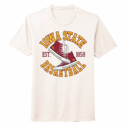 Iowa State Basketball Retro Style Sneakers T-Shirt