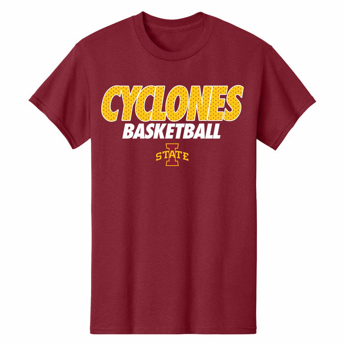Iowa State Basketball Shirt Red Jersey Lettering