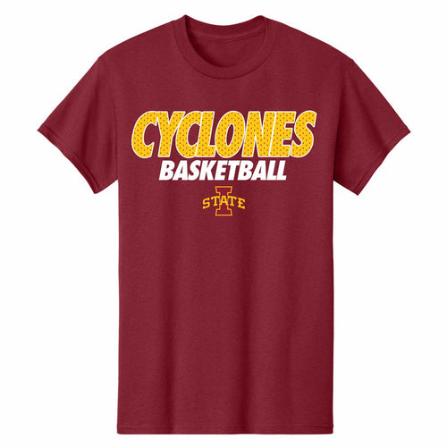 Iowa State Basketball Shirt Red Jersey Lettering