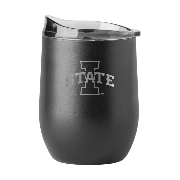 Iowa State Cyclones 16 oz Blackout Powder Coat Tumbler
