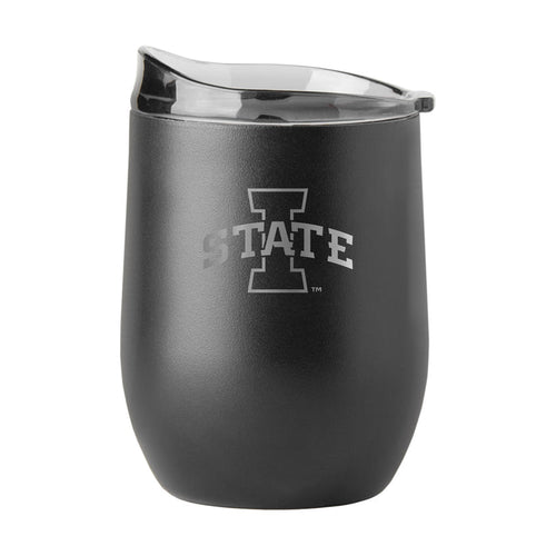 Iowa State Cyclones 16 oz Blackout Powder Coat Tumbler