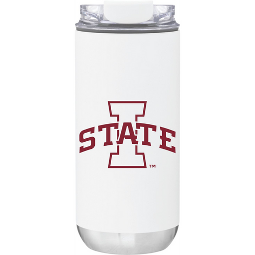 Iowa State Cyclones 16oz. White/Red Wordmark Tumbler