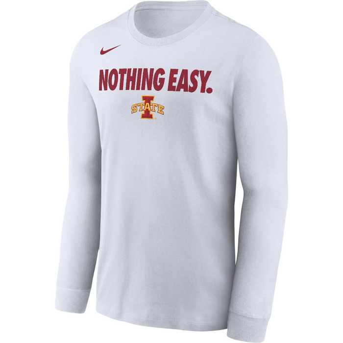 Iowa State Cyclones Basketball Nothing Easy 2025 Bench Long Sleeve T-Shirt