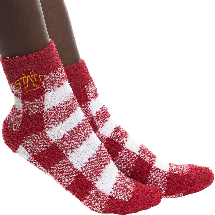 Iowa State Cyclones Buffalo Check Socks