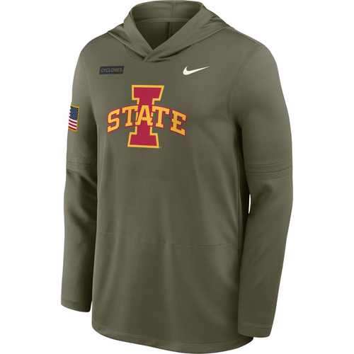 Iowa State Cyclones Dri-Fit Lightweight Hooded Long Sleeve T-Shirt