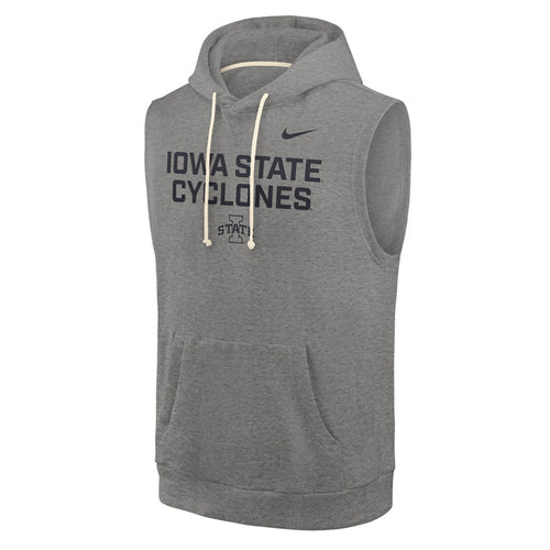 Iowa State Cyclones Nike Grey Sleeveless Hoodie
