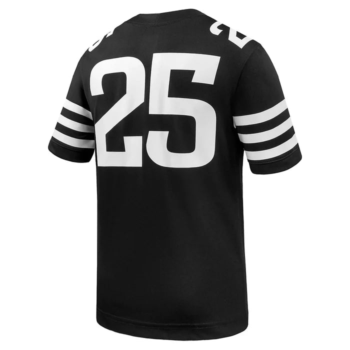 Iowa State Cyclones Kids Black Nike #25 Replica Football Jersey