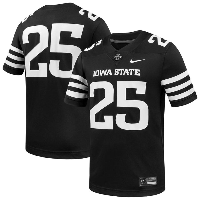 Iowa State Cyclones Kids Black Nike #25 Replica Football Jersey