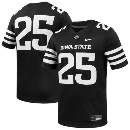 Iowa State Cyclones Kids Black Nike #25 Replica Football Jersey