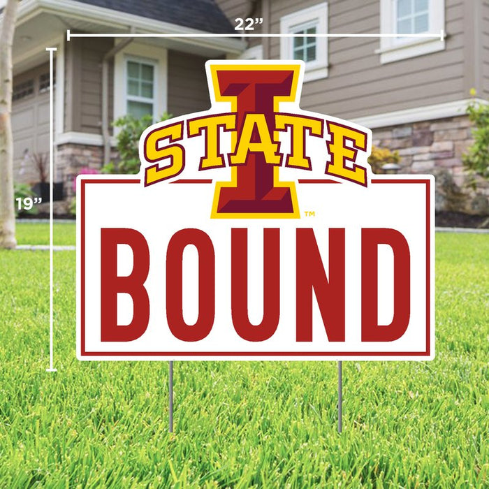 Iowa State Cyclones Logo Bound Lawn Sign