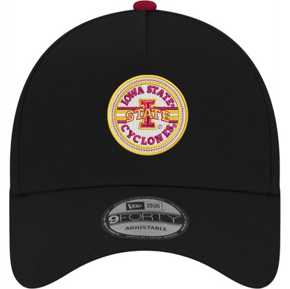 Iowa State Cyclones New Era Black Circle Logo Hat