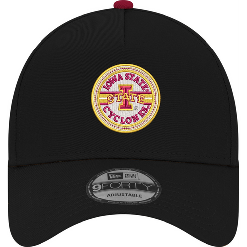 Iowa State Cyclones New Era Black Circle Logo Hat
